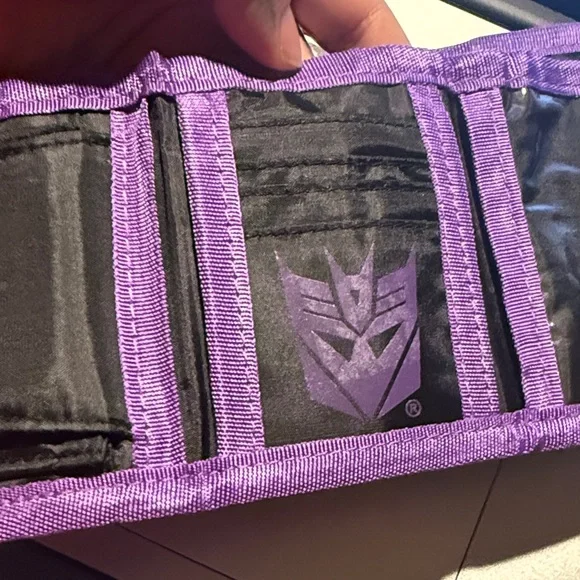 Lootcrate Soundwave Transformers Purple and Yellow wallet - Picture 6 of 10